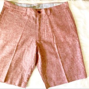 Bruno Shorts Red Linen